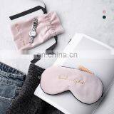 RAWHOUSE Pink Green Black Sleep Natural Silk Eye Sleep Mask Custom Eye Mask thumbnail-1