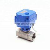 CWX15n 2nm CR05 5wire DC5V DC12V DC24V 1/2inch ,3/4inch and 1inch Female-female Mini Electric Operated Ball Valve thumbnail-6