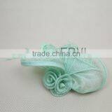 Elegant Feather Fascinator Sinamay Derby Races Hat thumbnail-5