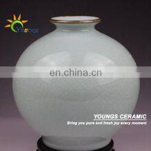 Light Celadon Crackle Chinese Porcelain Vases For Table Lamp thumbnail-2