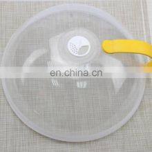Heat Resistant Plastic Anti-Sputtering Lid Food Cover Microwave Oven Splatter Guard With Removable Handle and Steam Vent thumbnail-3
