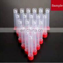 PE/PP/PS Plastic Flat Bottom Test Tube With Screw Cap thumbnail-2