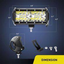 NEW WAY Hot Sale Triple Row Flood Spot Combo Beam 120W 6.5 Inch Led Light Bar for Truck Hybrid Spotlight thumbnail-4