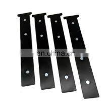 Garage Door Magnetic Decorative Hardware Kit Color Black 6 PCS Carriage Accents Faux Hinges and Handle thumbnail-5