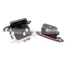 1 Pair Oil Rubbed Bronze Modern Cabinet Kitchen Hinge Inset Cabinet Door Hinge Self-Closing thumbnail-5