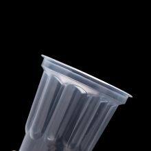 Disposable Milk Tea Cup Flower Shape Ice Cream 320ml Clear pp Plastic Cup With Lid thumbnail-4