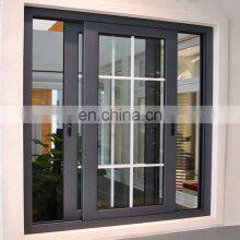 Custom Made Bedroom for Home Aluminum Frame Security Sliding Glass Window Residential Grill New Design thumbnail-1