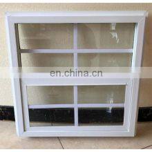 Vinyl and UPVC Aluminum Profile Single Hung Double Hung Window With Grids and Nail Fins