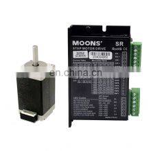MOONS AM11HS5008-01 + SR2 28 Small Micro Precision Two-phase Hybrid Stepping Motor SR2 Driver Package Large Torque DC thumbnail-1