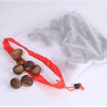 Polyester Mesh Bag Vegetable and Fruit Bag Storage Mesh Bag Repeatable Drawstring Mesh Bag thumbnail-2