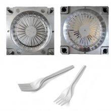 Taizhou Plastic Injection Mould Maker Manufacturer Disposable Tableware Spoon Knife Fork Mould thumbnail-1