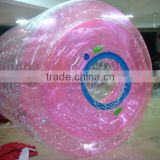 2013 funny pink inflatable water roller/ water walking roller/ water roller ball price