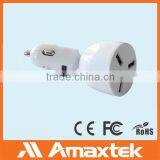 CE and FCC Certified Multi-function 3 Port USB Car Charger Adaptor thumbnail-1