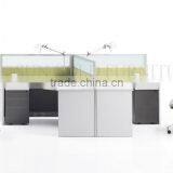 Modern Office L Shape Workstation Partition for 2 Person (SZ-WSB362)