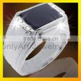 The Jewelry Ring With Delicate Black Gemstone Casting Design Jewelry Ring thumbnail-1