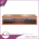 Wholesale living room furniture new design l shaped modern wooden tv stand with PVC