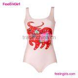 Burst Fashion Waisted Wave Point Push-up Bikini Sets thumbnail-2