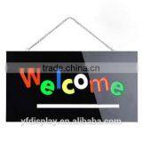 Customized Black Acrylic Welcome Sign