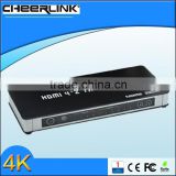 CHEERLINK HDMI Matrix 4-In 2-Out Full HD 1080P True Matrix 4*2 w/ - Black