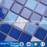 TC-48018 China Wholesale Price for Blue and White Ceramic Mosaic Tiles