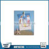 Wooden Picture Frame With Resin and Sand and Wood Clip For Beach