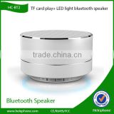 TF card play bluetooth speaker with led light portable bluetooth speaker for phone