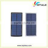 New Type Customized Color and Logo Real Capacity 10000mah Portable Solar Power Banks With Powe for Mobile Phones and USB Devices thumbnail-3