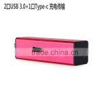 2 in 1 USB 3.1HUB Type-C to 2 Ports USB 3.0 & 1 USB 3.1 Type-C Charging / Data HUB Adapter for MacBook thumbnail-6