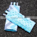 Tag Style Extra Soft Drool Pad Malaysia with Chevron Pattern for Baby Boy