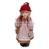 Antique Country Girl Baby Girl Moveable w Music Lovely New Electrical Doll With Hat thumbnail-1