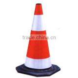 Black Base Rubber Road Cones thumbnail-3