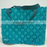 Fashion shopping bag with high quality,plastic shoulder bag in blue,cheap bag