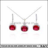 Q617287 Jewelry Supply,925 Sterling Silver New Product Mother Jewelry Set for Lady