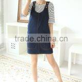 Short Sleeve Sexy Jean Blue Printed Women Bandage Dress thumbnail-4