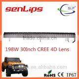 Special Model 31inch 198W Double Rows 4D Lens 16500LM Bright Led Light Bar