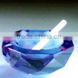 Crystal Ashtray 3D Laser Engraved Crystal Crafts (G-397) thumbnail-1