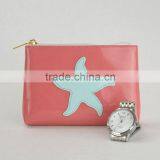 Custom Clear Vinyl Pvc Stand up Zipper Cosmetics Pouch thumbnail-4