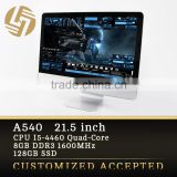 Factory price 21.5 Inch LED Intel Quad core CPU All-in-one Computer PC