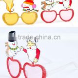 2013 new colorful design Santa Claus party glass