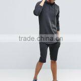OEM Good Quality Simple 50% Black 100% Cotton Light Weight Men Oversized Casual Ear Hoodie thumbnail-4