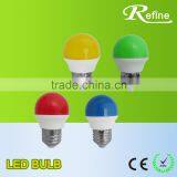 Colour Mini Bulb140 Degree Glass Led Bulb E27 1W 2W 3W Led Colour Mini Bulb