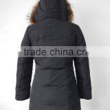Ladies Waist Shaped Real Raccoon Fur Trim Hood Down Parka thumbnail-6