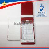 Foldable Crocodile Leather Golf Score Card Holder thumbnail-3