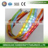 QQ Pet Product Manufacturer Lighted Flashing 6 Led Pet Dog Safety Leash With Reflective Tape