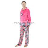 Kevince Flannel Pyjama Set Penguin Emb Deer Printcap Knitting Woman Clothing Nightwear Homewear MOQ 1000sets thumbnail-4