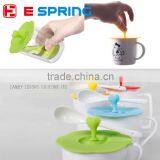 Creative Candy-colored Lids Food Grade Silicone Lid Seal Leak-proof Lid Multi-use Non-toxic Glass Lid thumbnail-1