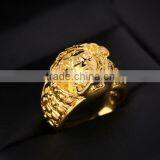 Wholesale Fashion Man Medusa Gold Ring thumbnail-1