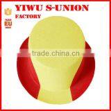 Decorative Coloured Red Yellow Red Flag Fans Magic Round Felt Fiesta Party Top Hats