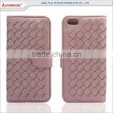 Card Holder Woven Patttern Leather Flip Case for Huawei Ascend G700 g7 G620/C8817L G6/P6 MINI thumbnail-2