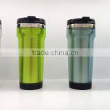 2016 Newly Design Premium 18/8 Stainless Steel Car Travel Mugs Coffee Mug With Screw Top & Bottom thumbnail-2
